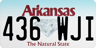 AR license plate 436WJI