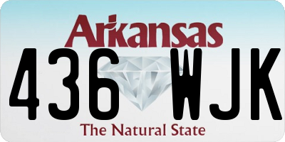 AR license plate 436WJK