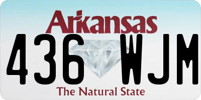 AR license plate 436WJM