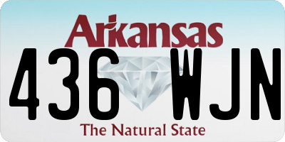 AR license plate 436WJN