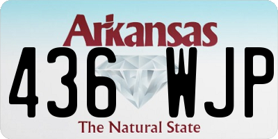 AR license plate 436WJP