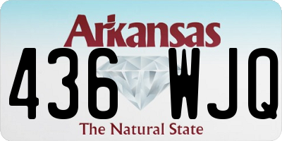 AR license plate 436WJQ