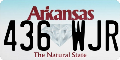 AR license plate 436WJR