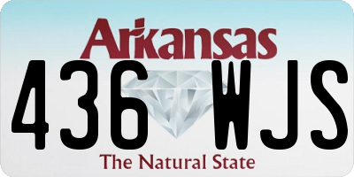 AR license plate 436WJS