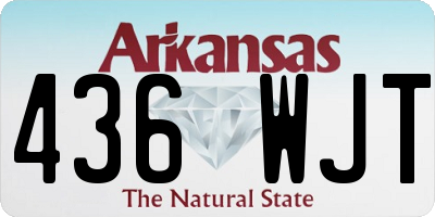 AR license plate 436WJT