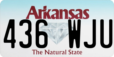 AR license plate 436WJU