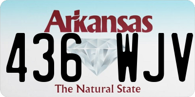 AR license plate 436WJV