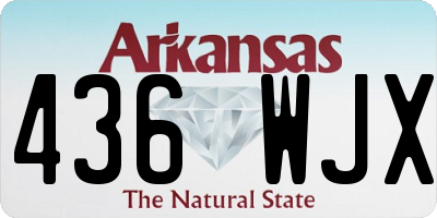 AR license plate 436WJX