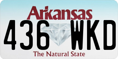AR license plate 436WKD