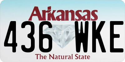 AR license plate 436WKE