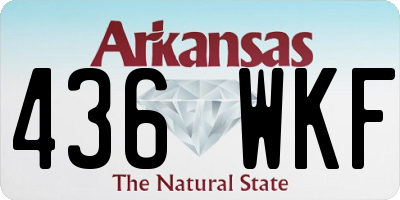 AR license plate 436WKF