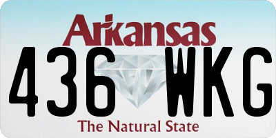 AR license plate 436WKG