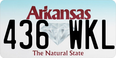 AR license plate 436WKL