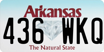 AR license plate 436WKQ