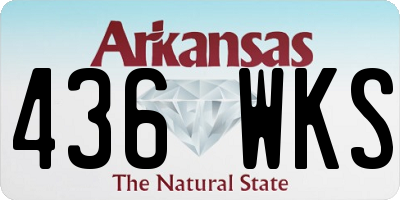 AR license plate 436WKS