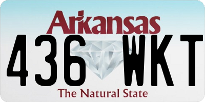 AR license plate 436WKT