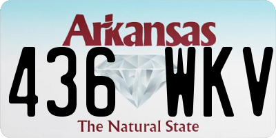 AR license plate 436WKV