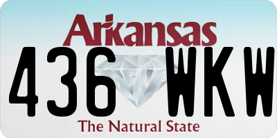 AR license plate 436WKW
