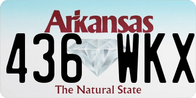 AR license plate 436WKX