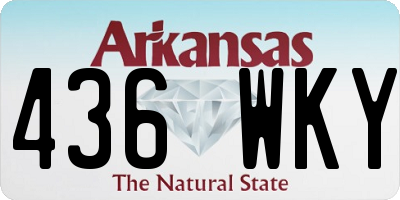 AR license plate 436WKY