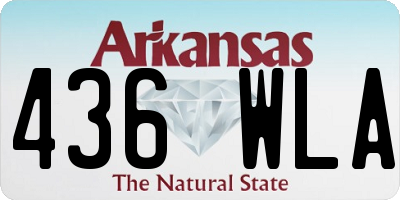 AR license plate 436WLA