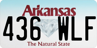 AR license plate 436WLF