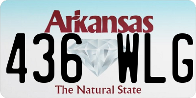 AR license plate 436WLG