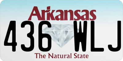 AR license plate 436WLJ