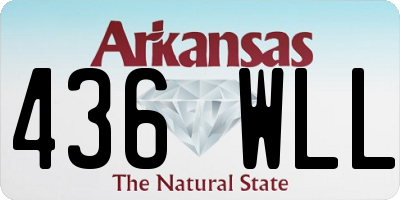 AR license plate 436WLL