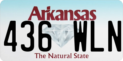 AR license plate 436WLN