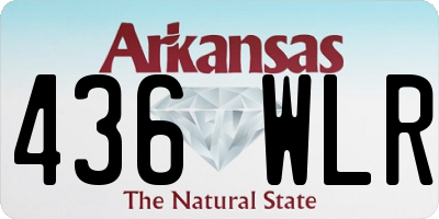 AR license plate 436WLR
