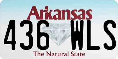 AR license plate 436WLS