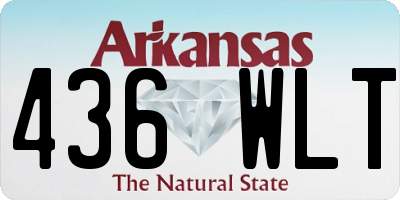 AR license plate 436WLT