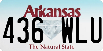 AR license plate 436WLU