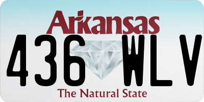 AR license plate 436WLV