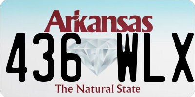 AR license plate 436WLX