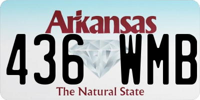 AR license plate 436WMB