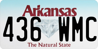 AR license plate 436WMC
