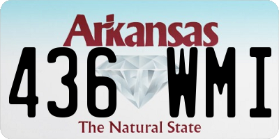 AR license plate 436WMI