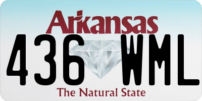 AR license plate 436WML