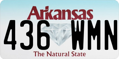 AR license plate 436WMN