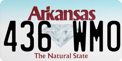AR license plate 436WMO