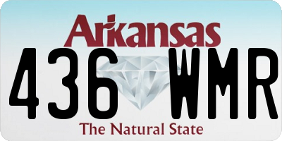 AR license plate 436WMR