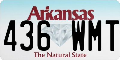 AR license plate 436WMT