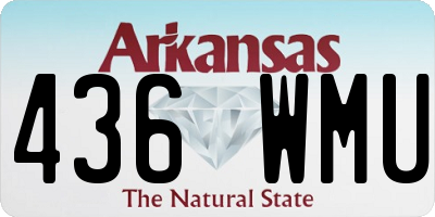AR license plate 436WMU