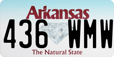 AR license plate 436WMW