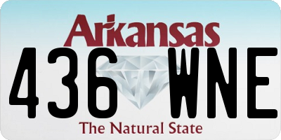 AR license plate 436WNE
