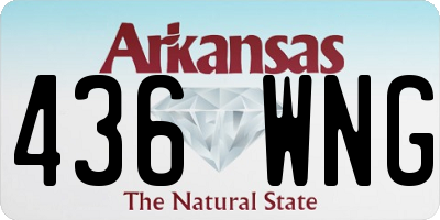 AR license plate 436WNG