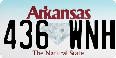 AR license plate 436WNH