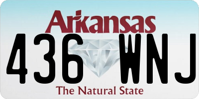 AR license plate 436WNJ